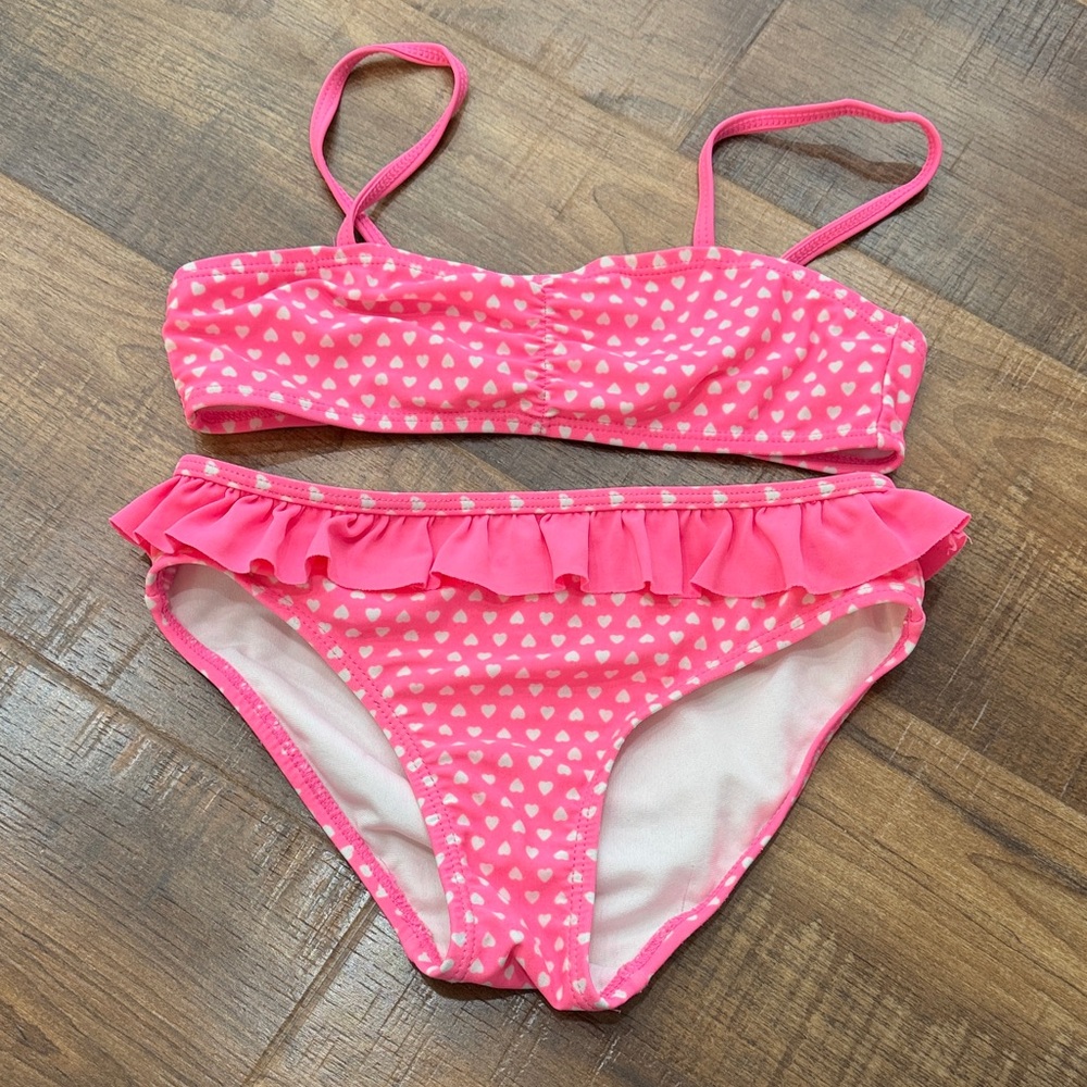 Pink Heart Kids Swim Set